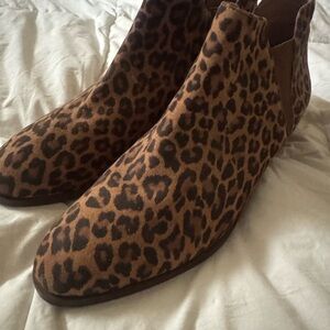 Seychelles Brown Leopard Print Chukka Boots